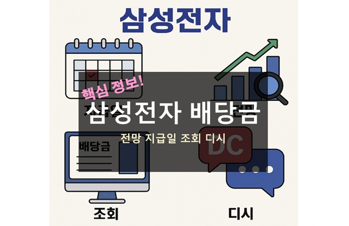 삼성전자 배당금 지급일 전망 조회 디시 - 경제 흐름 전파소